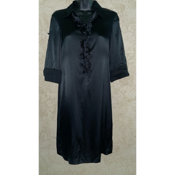 Express Design Studio Silk Shirt Dress - Picture 1 of 8